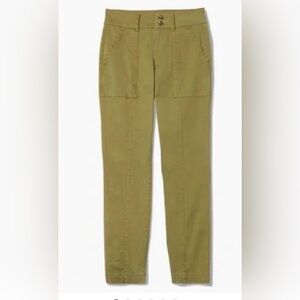 CAbi Men's Olive Cargo Slim Trousers